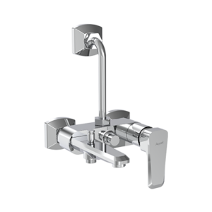 Single Lever Bath and Shower Mixer 3 in 1 with Provision for Hand Shower and Overhead Shower