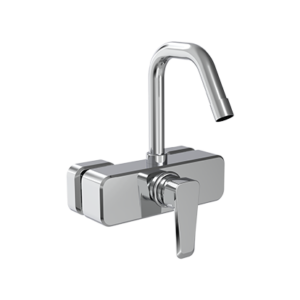 Single Lever Sink Mixer Swinging Spout Wall Mounted
