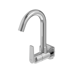 Sink Cock with Swinging Spout Wall Mounted