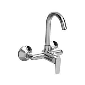 Single Lever Sink Mixer Swinging Spout Wall Mounted