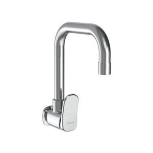 Sink Cock with Swinging Spout Wall Mounted